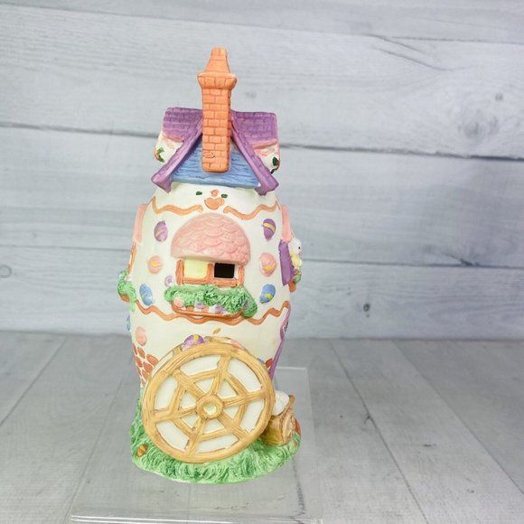 1995 Hopalong Hollow Easter Collection THE EGG FACTOR 7" T Porcelain Bunny House - Picture 5 of 16
